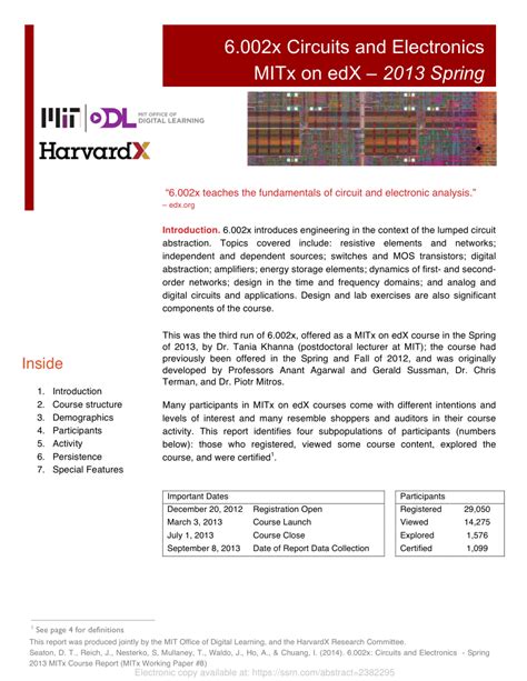 edx electronics|mit circuits and electronics.